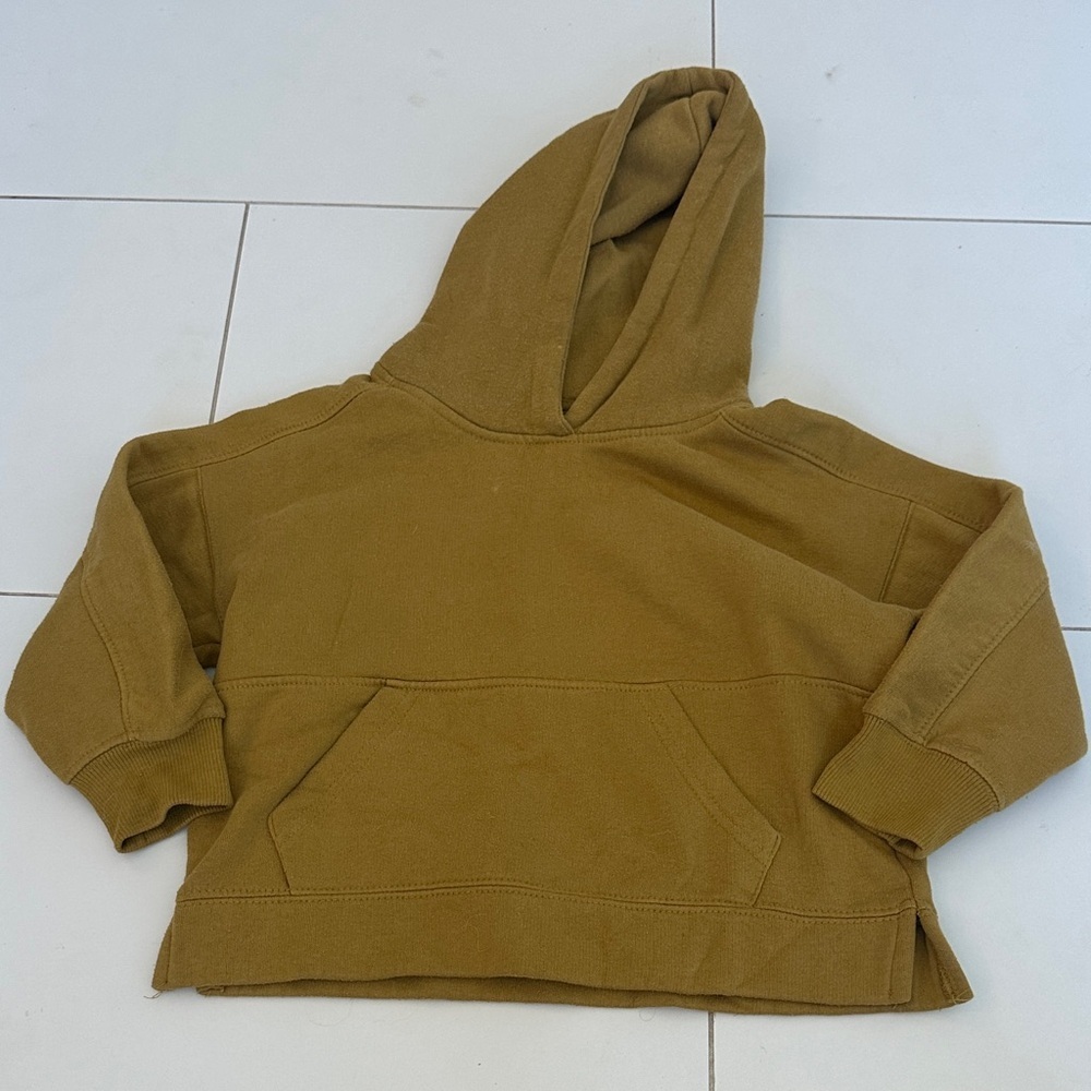 Zara Cozy Kids Hoodie in Tan 4 unisex kids